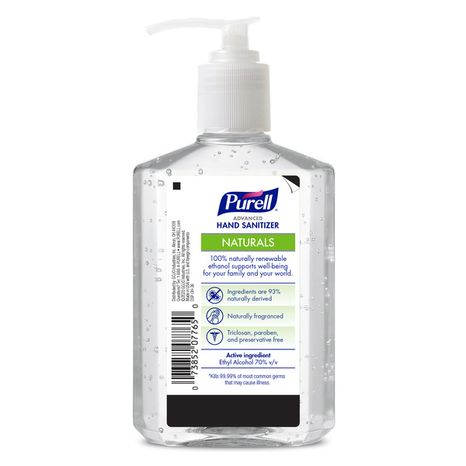 PURELL Advanced Hand Sanitizer Naturals with Plant Based Alcohol