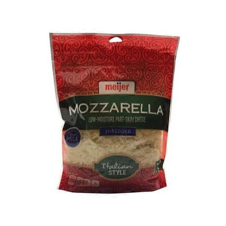 Meijer Italian Style Mozzarella Low-moisture Part-skim Shredded Cheese