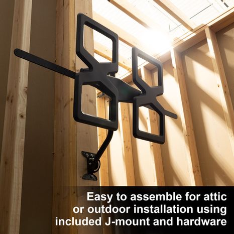 GE Quadcore Max Amp Attic Outdoor Antenna