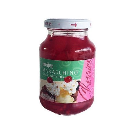 Meijer Red Maraschino Cherries With Stem