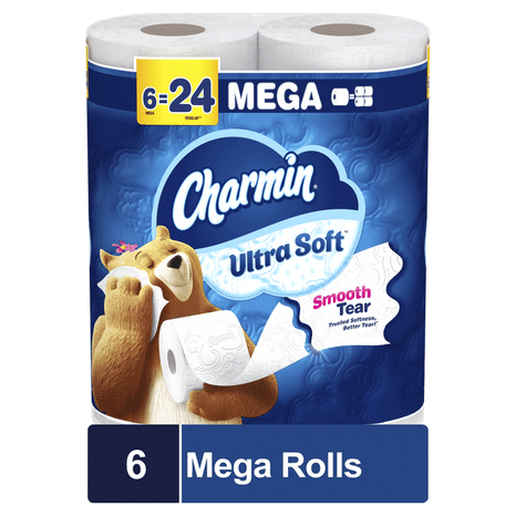 Charmin Ultra Soft Toilet Paper, Mega Rolls