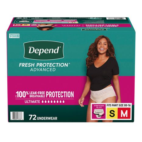 Depend Fresh Protection Advanced for Women, S-M