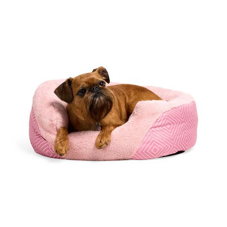 EveryYay Essentials Oval Cuddler Pet Bed, Small