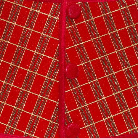 Holiday Living Plaid Tree Collar