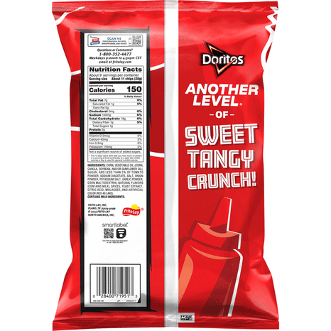 Doritos Tortilla Chips Tangy Ketchup 9 1/4 Oz