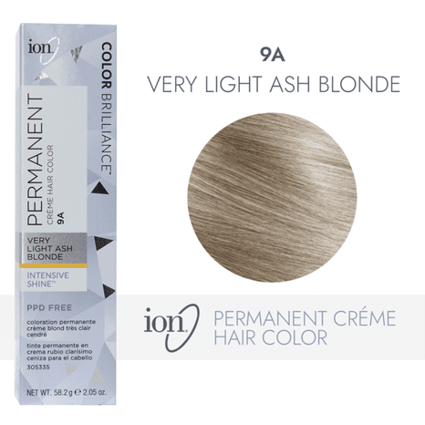 ion Permanent Creme Hair Color - 9A Very Light Ash Blonde