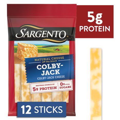 Sargento Colby-Jack Natural Cheese Sticks, 12-Count