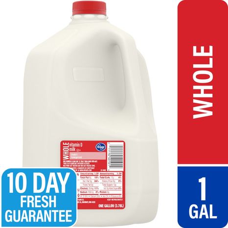 Kroger Vitamin D Whole Milk Grade A