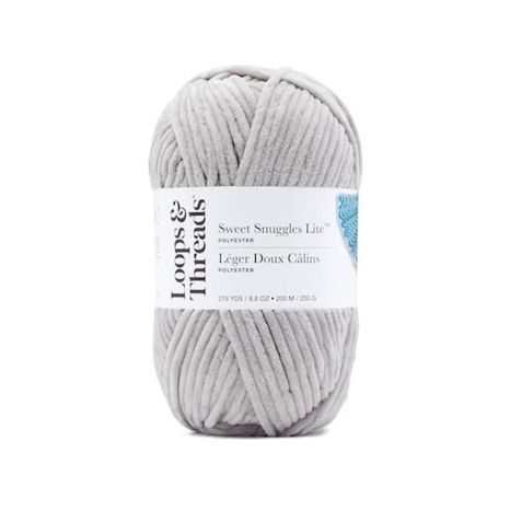 Loops & Threads Michaels Sweet Snuggles Lite Yarn - Gray