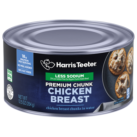 Harris Teeter Less Sodium Premium Chunk Chicken Breast