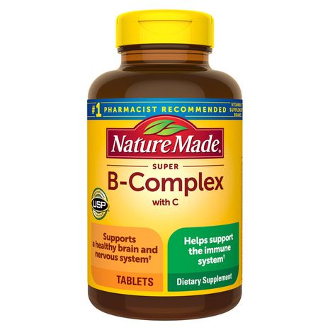 Nature Made Super B Complex with Vitamin C and Folic Acid Tablets