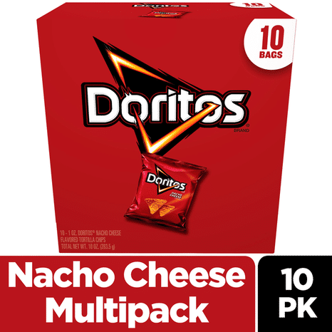 Doritos Tortilla Chips, Nacho Cheese Flavored
