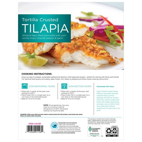 Sea Cuisine Tortilla Crusted Tilapia