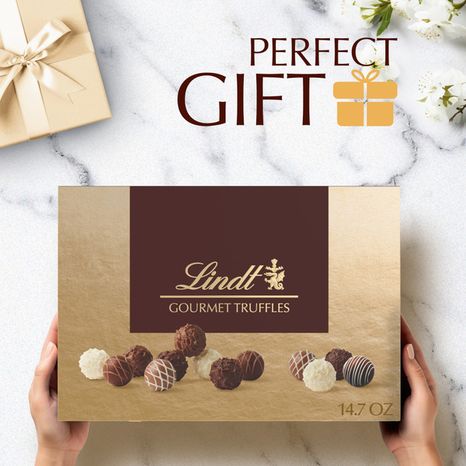Lindt Gourmet Truffles Assorted Chocolate Candy Gift Box