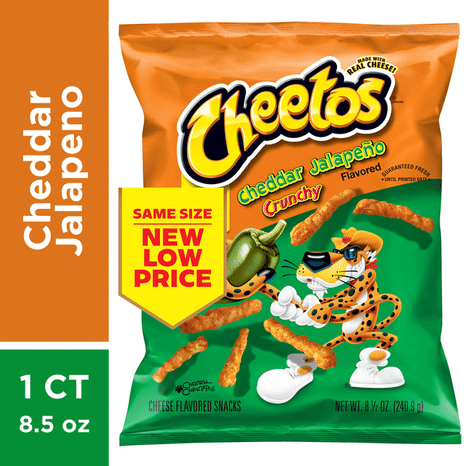 Cheetos Cheddar Jalapeño Crunchy Cheese Flavored Snacks