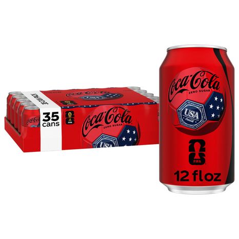 Coca Cola Zero Sugar Soda Cans