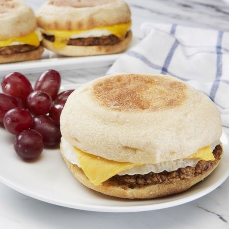 Jimmy Dean English Muffin Breakfast Sandwiches with Turkey Sausage, Egg White, and Cheese, Frozen, 12 Count