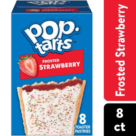 Pop-Tarts Frosted Strawberry Toaster Pastries, Breakfast Foods, 8 Count