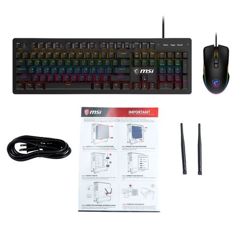 MSI Intel Core Ultra 7 265 Nvidia RTX 5060 Ti 8GB Windows 11 Home Codex R2 Gaming Desktop