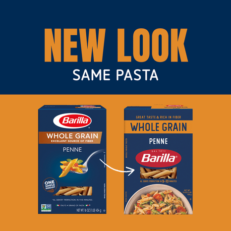 Barilla Whole Grain Penne - Non-GMO Pasta Made With 100% Whole Grain Durum Wheat