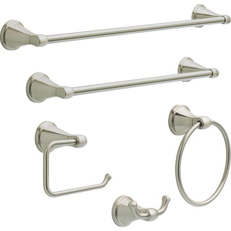 Delta Becker Spotshield Wall Mount Euro Toilet Paper Holder - Brushed Nickel