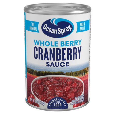 Ocean Spray Whole Cranberry Sauce, Canned Side Dish