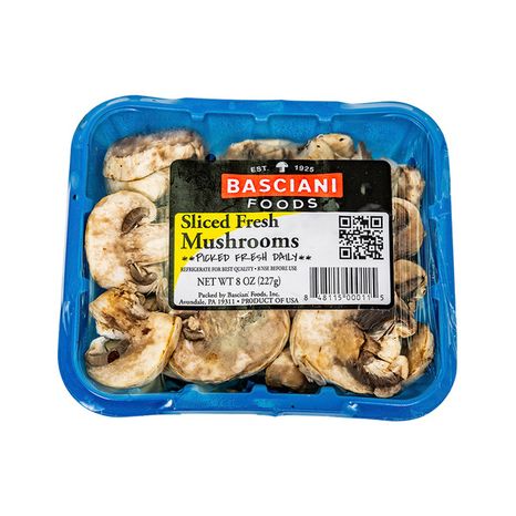 Basciani Foods Sliced Fresh Mushrooms