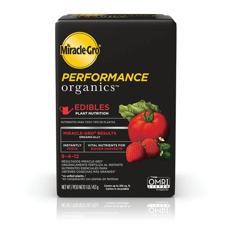 Miracle Gro Performance Organics Edibles Plant Nutrition