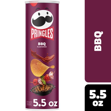 Pringles BBQ Potato Crisps, Lunch Snacks