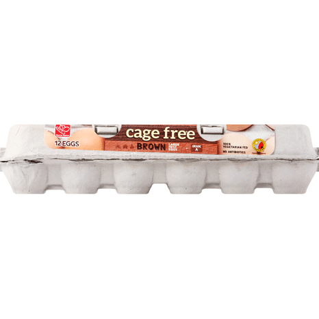 Harris Teeter Nest Eggs, Brown, Cage Free, Large