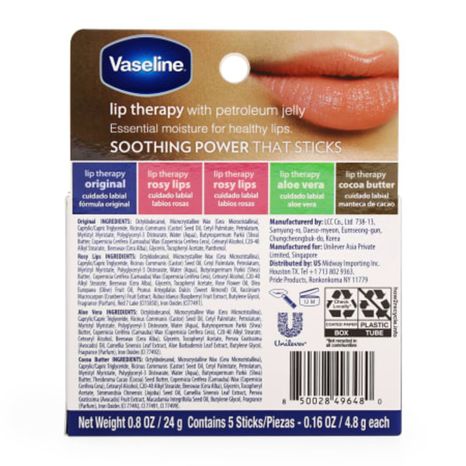 Vaseline Lip Therapy Value Pack
