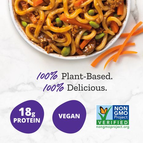 Purple Carrot Plant-Based Be'f Udon Noodle Bowl Vegan Frozen Meal