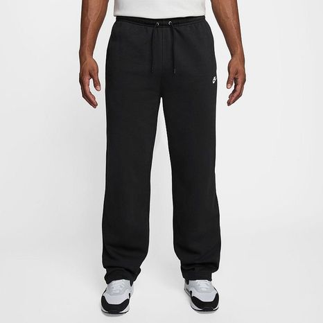 Nike Men's Club Open-Hem Fleece Pants, XL - Black