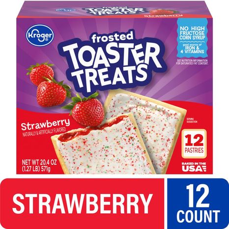 Kroger Strawberry Frosted Toaster Treats Pastries