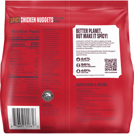 Impossible Chicken Nuggets, Spicy