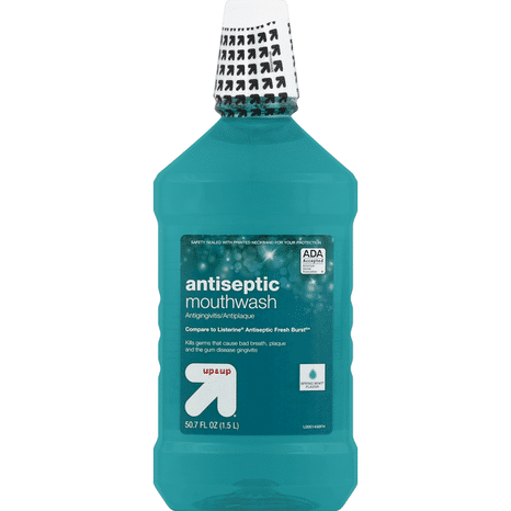 Up&Up Mouth Rinse, Antiseptic, Spring Mint Flavor