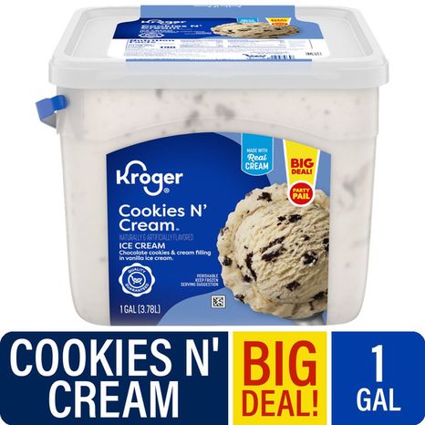 Kroger Cookies N' Cream Deluxe Ice Cream