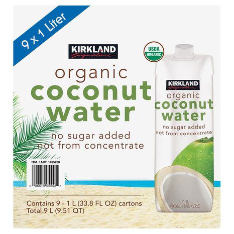 Kirkland Signature Organic No Sugar Added Coconut Water