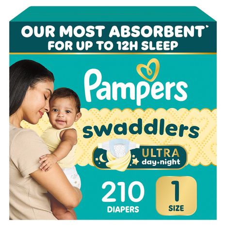 Pampers Swaddlers Ultra Diapers, Size 1