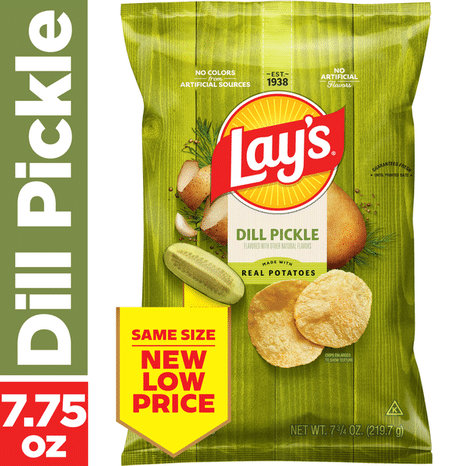 Lay's Dill Pickle Flavored Potato Chips