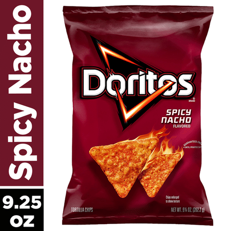 Doritos Flavored Tortilla Chips, Spicy Nacho
