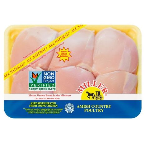 Miller Poultry Boneless Skinless Chicken Thighs