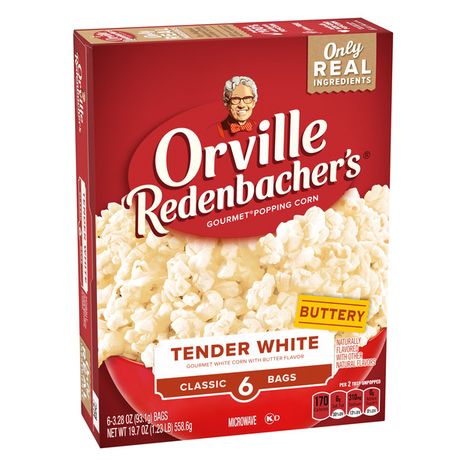 Orville Redenbacher Tender White Popcorn, Microwave Popcorn