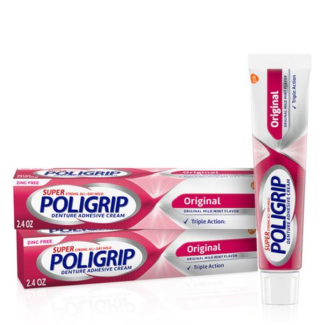 Poligrip Original Denture Adhesive Cream