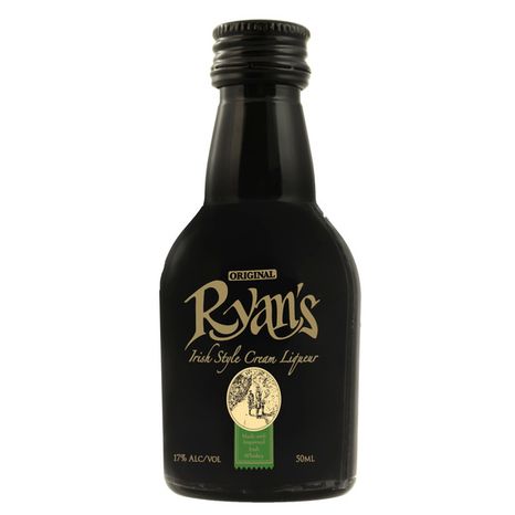 Ryans Irish Style Cream Liqueur, 50ml, 34 Proof (17% ABV)