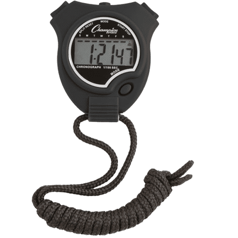 Champion Sports Stopwatch - Black - One Size