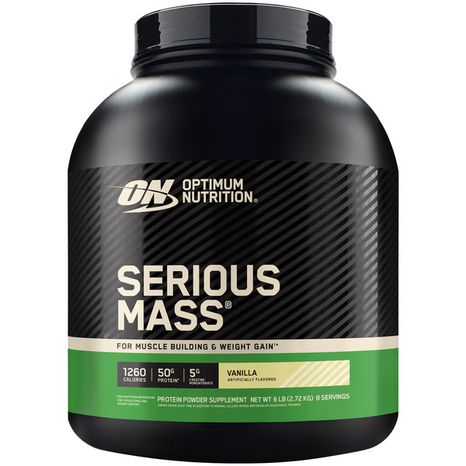 Optimum Nutrition Serious Mass Protein Powder Vanilla 6 lbs
