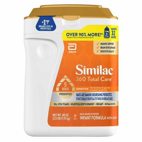 Similac Infant Formula with Iron, Milk-Based Powder, Sensitive
