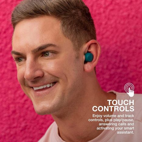 JLab Earbuds, True Wireless, Go Air Pop, Teal