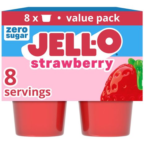 Jell-O Strawberry Sugar Free Refrigerated Gelatin